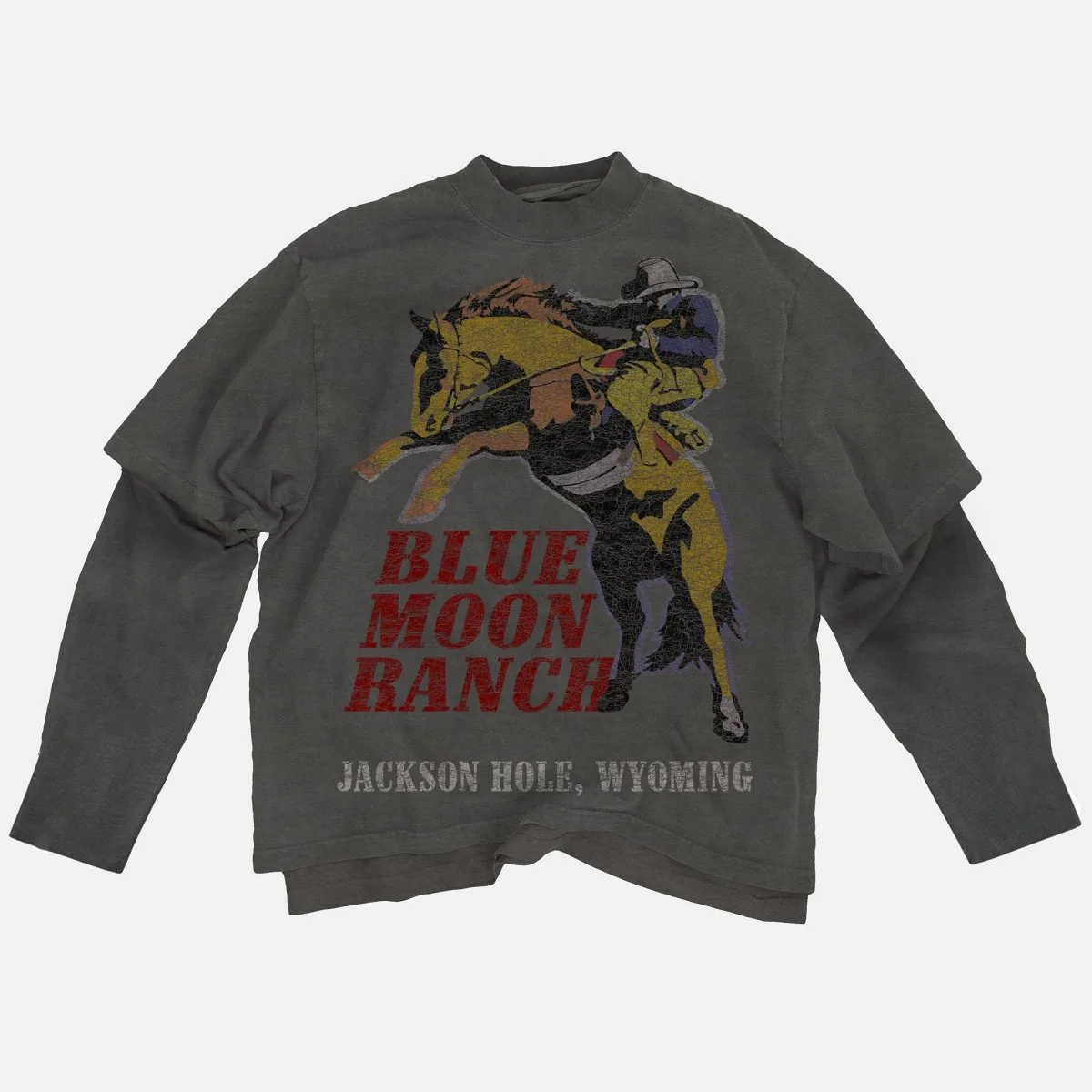 Faux-Layered Long Sleeve Tee - Image 2
