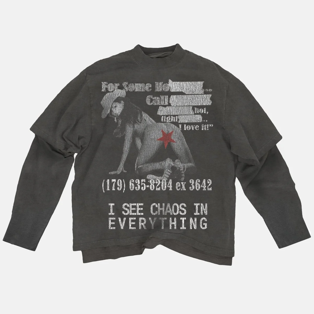 Faux-Layered Long Sleeve Tee