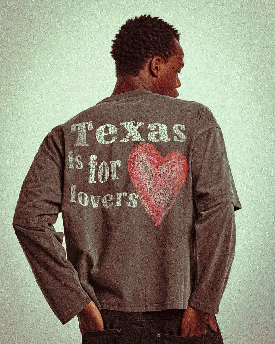 Faux-Layered Long Sleeve Tee - Image 4